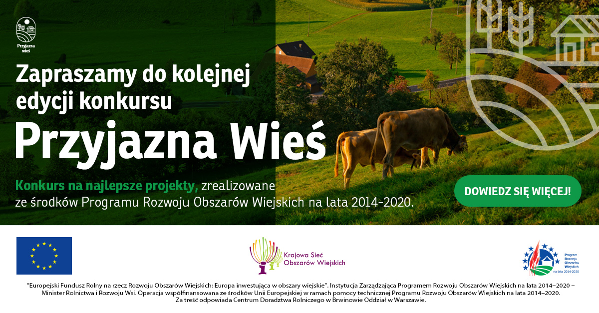 Baner informacyjny - konkursie Przyjazna Wieś